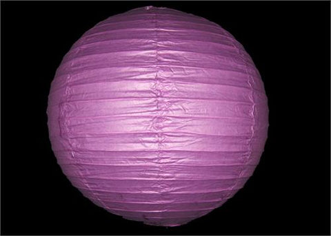12" Purple Round Paper Lantern