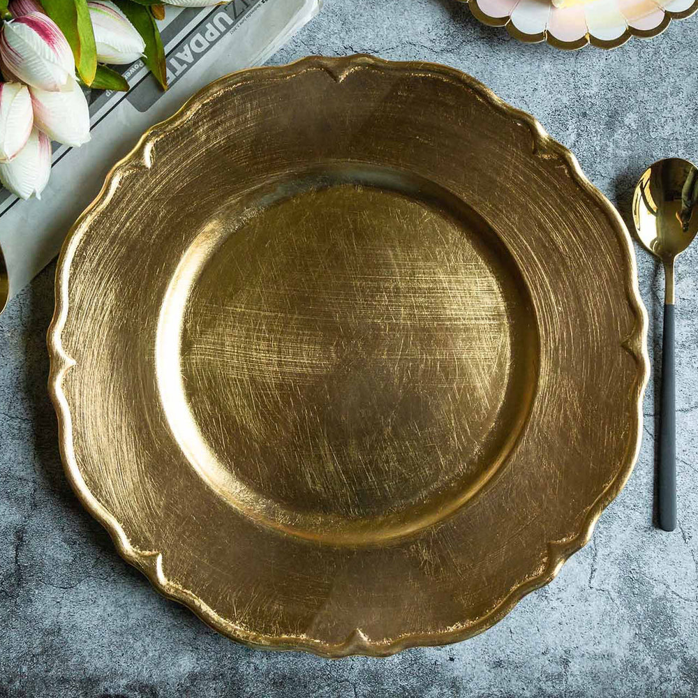 Charger Plate 24 Pcs Gold s 13