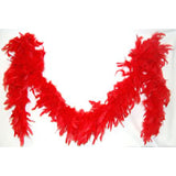 6' Feather Boa Red