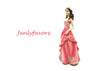 Mis Quince Anos and Sweet 16 Cake Topper Doll 6.5 inches Fuchsia (12 Pieces)