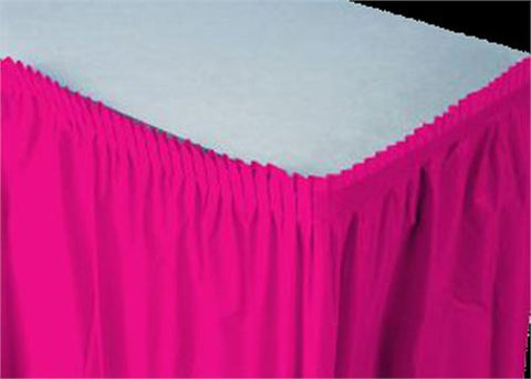 Fuchsia Plastic Table Skirt (1 Piece)