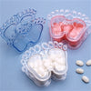 Plastic Baby Feet Favor Box Clear (12 Pieces)