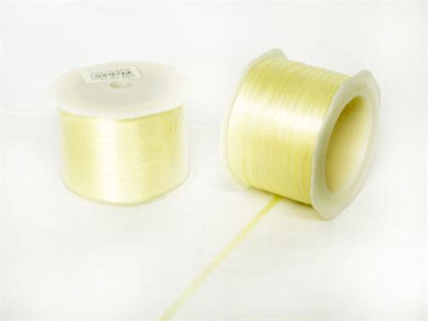 1/8" Yellow Doubleface Satin Ribbon 100 Yards