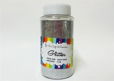 1 LB Silver Glitter Powder 