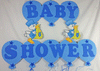 Giant Blue Stork Baby-Shower Banner - 1 piece