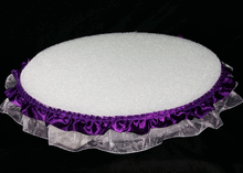  1-1/2"Purple Ruffled Lace with Organza Base (50 Yards)