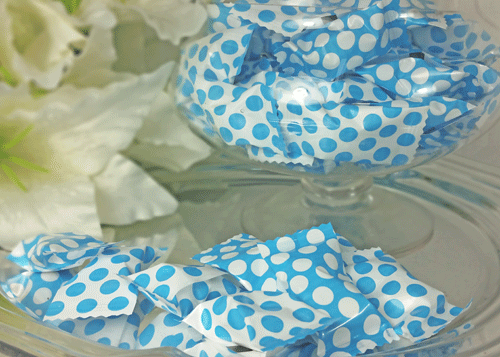 Big Dots Caribbean Blue Butter Mints (50 pieces)