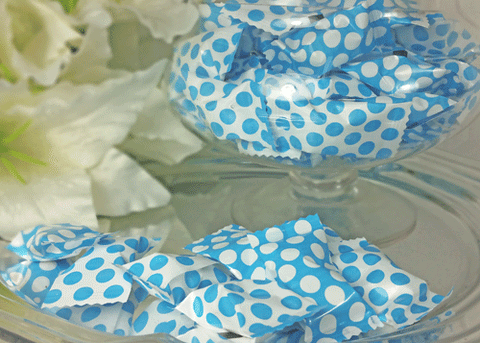 Big Dots Caribbean Blue Butter Mints (50 pieces)
