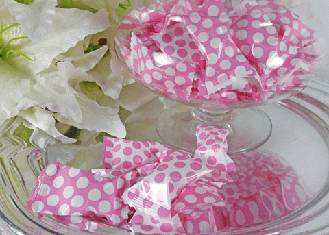Big Dots Bright Pink Butter Mints (50 pieces)