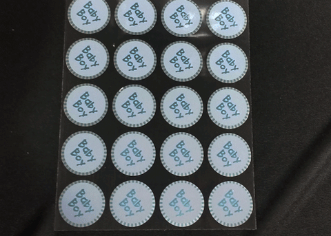 1" Baby Boy Stickers Peals (100 pieces)