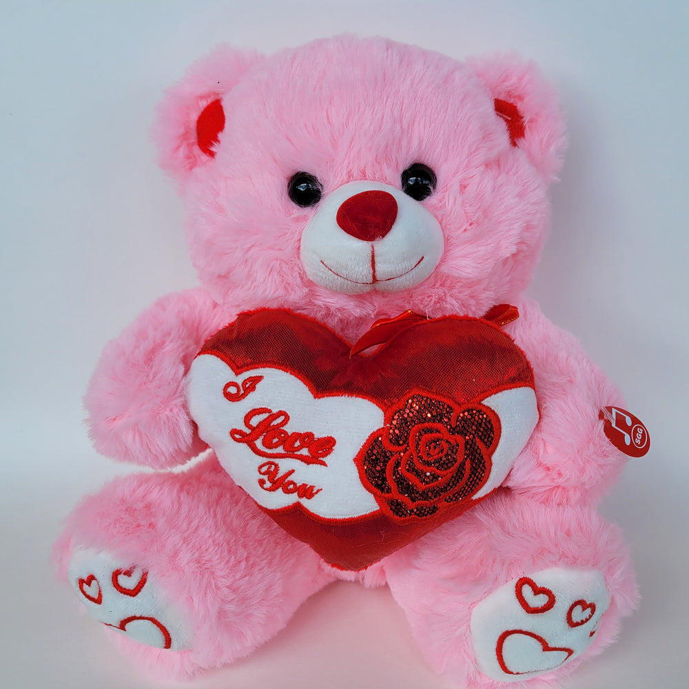 
                  
                    11" Pink Musical Bear with I Love You Heart and Light up cheek (1 Piece)
                  
                
