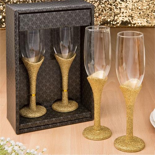 Gold Glitter Goblet 