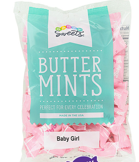 Baby Shower Pink Baby Girl Butter Mints (50 pieces)