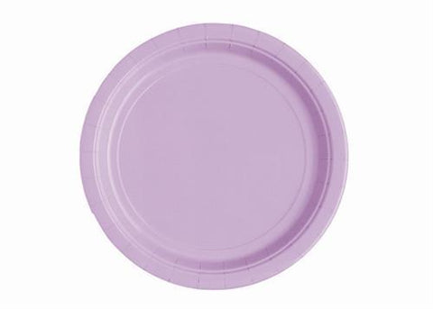 9" Lavender Paper Plates(16 Pieces)