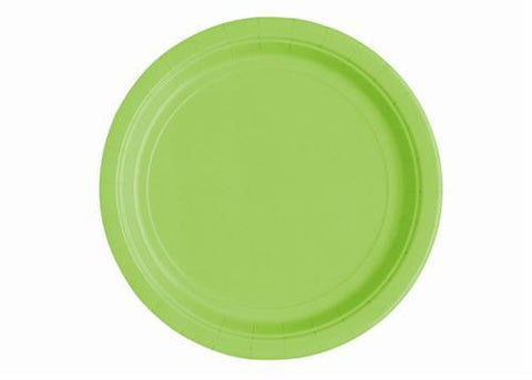 9" Lime Green Paper Plates(16 Pieces)