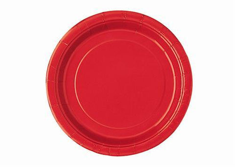 9" Ruby Red Paper Plates(16 Pieces)