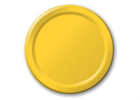 9" Yellow Paper Plates(16 Pieces)