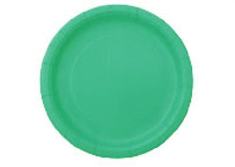 9" Caribbean Teal Paper Plates(16 Pieces)