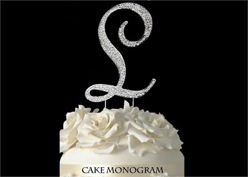 4-1/2" Large Letter L Rhinestone Cake Topper Silver – Jenly Wholesale Inc