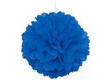  16'' Puff Tissue Paper Balls - Royal Blue 1 Piece