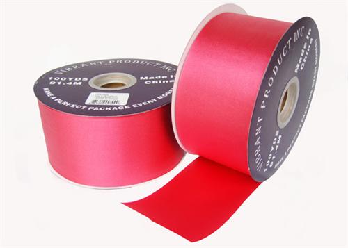 #40 Red Flora Satin Ribbon 2.75
