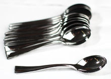  4" Silver Plastic Mini Dessert Spoon(36 Pieces)