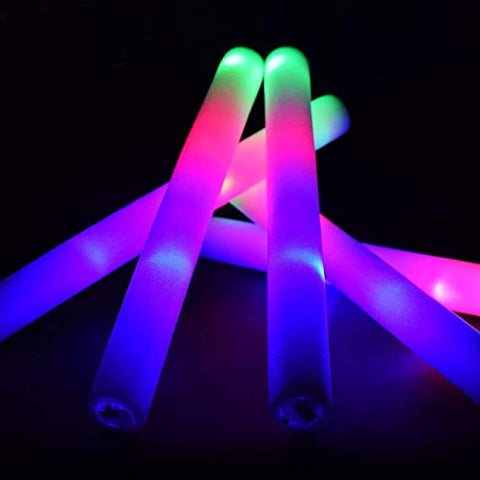 75PCS LED Foam Sticks 27inch Glow Stick Multi Color 3 Modes