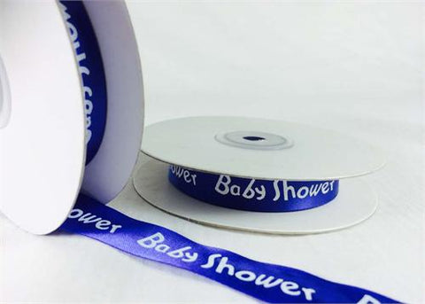 5/8 Royal Blue Satin Baby Shower Ribbon(25 Yards)