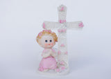 6 Inch Praying Angel Figurine Baptism & Communion Party Favors Decoration Girl (12 Pieces)