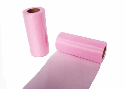 6 x 25 Yards Wide Organza Ribbon Pink