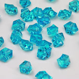Acrylic Ice Crystal Rocks Vase Filler 23 X 18 MM Turquoise(1 LB/Bag)