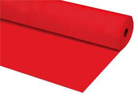 Red Plastic Table Cover 40 x 100 ft