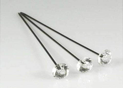 8.5mm X 2" Diamond Head Corsage Pins (144 Pieces)