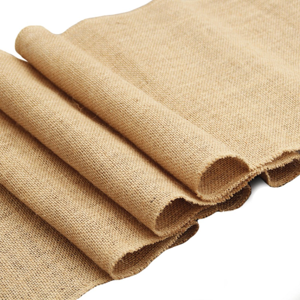  Burlapper Burlap Table Runner Fabric Roll, 12 Inch x