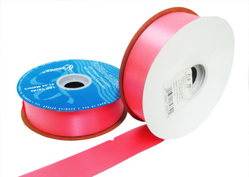 #9 Coral Flora Satin Ribbon 1- 7/16" X 100 Yards (1 Roll)