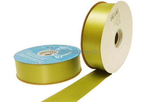 #9 Jungle Green Flora Satin Ribbon 1- 7/16" X 100 Yards(1 Roll)