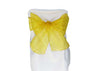 9 x 10 Ft Organza Chair Bows/Sashes Gold (12 pieces)