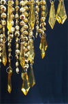 Acrylic Chandelier Centerpiece Gold For Party Decoration
