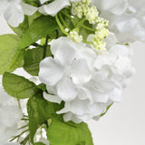 Artificial Hydrangea Flower Garland 6 Feet White