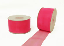  1-1/2" Sheer Organza Ribbon Hot Pink 25 Yards