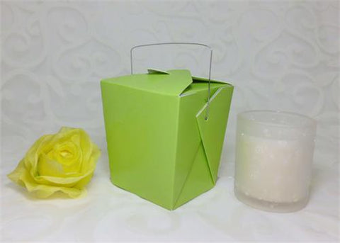 Chinese Take Out Large Box Citrus Green 12 pcs