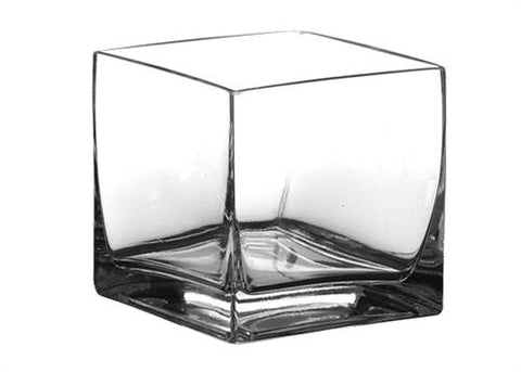 Crystal Square Vase 5" x 5" x 5" (12 pieces)