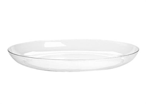 11" Designer Dish Plastic Clear (12 pcs)