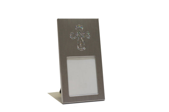 Cross Design Metal Place Card or Photo Frame Sliver (12 Pieces)