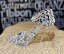  9″x 6" Crystal Studded High Heel Shoe Ornament Decoration Gift Silver