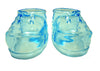 2.75" Clear Plastic Baby Booties Baby Shower Favor (12 pieces) Blue
