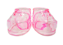  2.75" Clear Plastic Baby Booties Baby Shower Favor (12 pieces) Pink