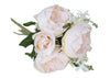 English Rose Silk Flower Bouquet Blush