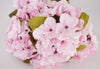22 Inch X-Large Satin Artificial Hydrangea Silk Flower Bush 7 Heads Light Pink