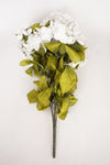 22 Inch X-Large Satin Artificial Hydrangea Silk Flower Bush 7 Heads White